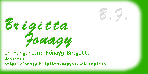 brigitta fonagy business card